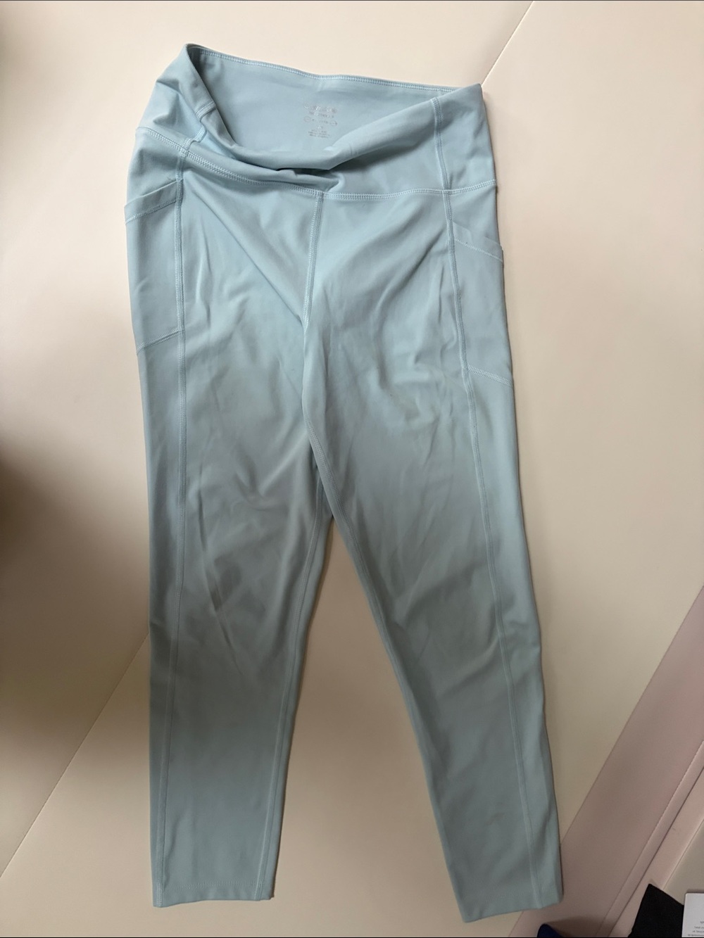 Calvin Klein Pale Blue High-Waist Leggings